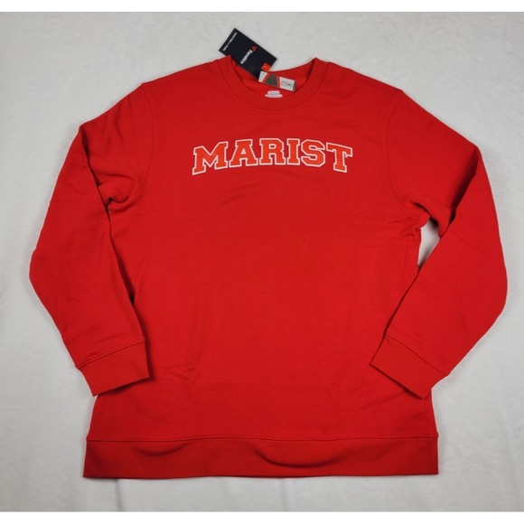 NWT Fanatics MARIST COLLEGE Mens XL Fleece Sweatshirt Red - Picture 1 of 9